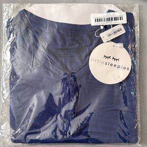 Little Sleepies W Long Sleeve Sleep Shirt NIB sapphire blue